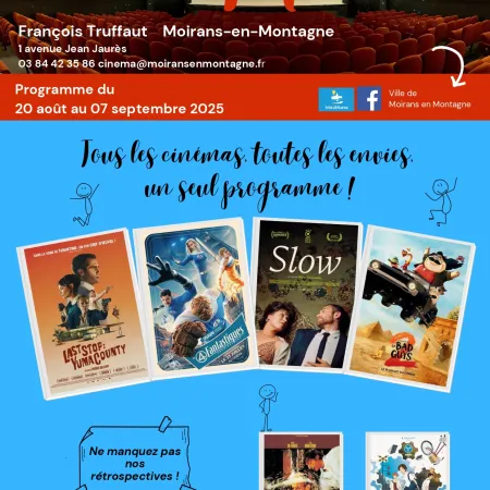 Programme Cinéma du 20 août au 7 septembre 2025