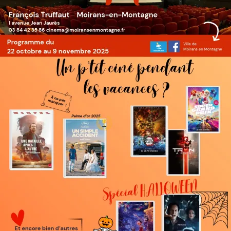 Cinéma Programme du 22 octobre au 9 novembre 2025